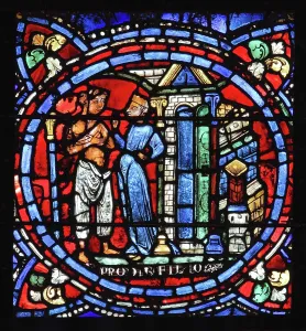 Redemption: Parable of the Prodigal Son stained glass window
