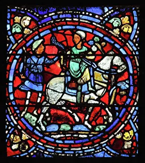 Redemption: Parable of the Prodigal Son stained glass window