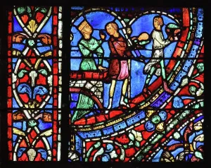Redemption: Parable of the Prodigal Son stained glass window