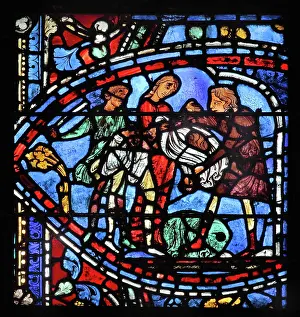 Redemption: Parable of the Prodigal Son stained glass window