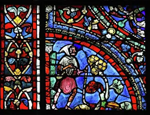 Repentance: Parable of the Prodigal Son stained glass window