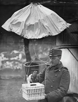 Homing: A parachute for the Army carrier pigeons