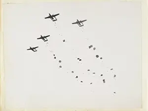 Middlesex: Parachute drop - 11th Bn The Parachute Regiment