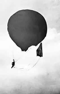 Parachuting: Parachuting from a balloon