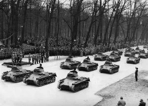 Blomberg: Parade on the 47th birthday of Adolf Hitler, 1936