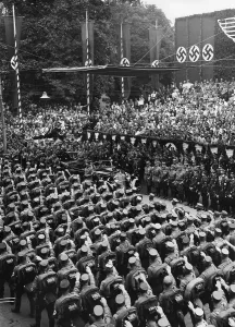 Karlsplatz: Parade before Adolf Hitler in Weimar, 1936