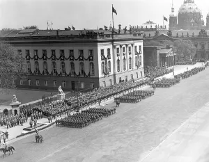 Annexed: Parade for Adolf Hitler's birthday in Berlin, 1938