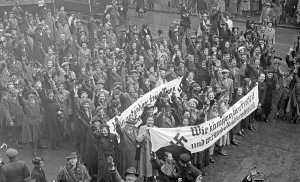 Jubilation: Parade of Austrian NSDAP members, 1938