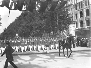 Reveille: Parade in Berlin for the anniversary of the coronation of th