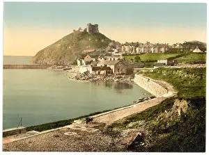 Criccieth: From the parade, Criccieth Castle, Wales