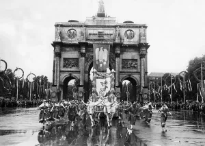 Ludwigstrasse: Parade on the Day of German Art in Munich, 1939