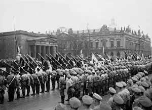 Bismarckbund: Parade of fight- and Bismarck groups of the DNVP during the