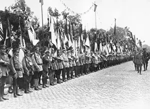 Stahl: Parade formation of the Stahlhelm for Reich