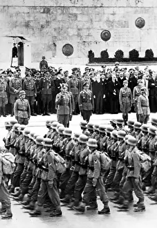 Parade of German troops in Athens, 1941