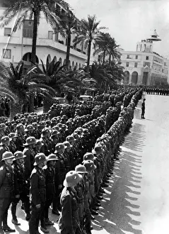 Pith: Parade of German troops in Tripoli, 1941