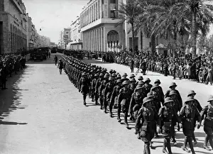 Afrika: Parade of German troops in Tripoli, 1941