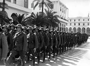 Afrika: Parade of German troops in Tripoli, 1941