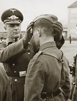 Commissioned: Parade ground drill of a unit of the Luftwaffe, 1938