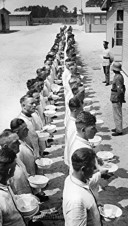 Cleanliness: Parade ground drill at a Wehrmacht unit