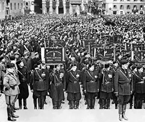 Corso: Parade for holiday of national unity and armed forces