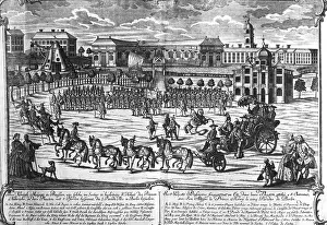 1730: Parade in the Lustgarten in Berlin, around 1740