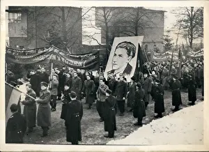 Pieck: Parade in memory of communist martyrs, East Berlin