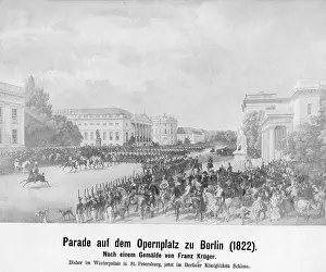 Krueger: Parade on the Opernplatz in Berlin, 1822