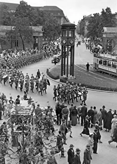Ticket: Parade on Potsdamer Platz in Berlin, 1925