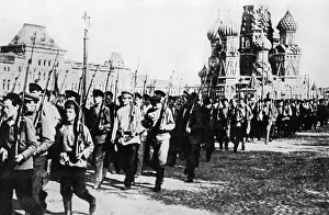 Commissioner: Parade of a Red Army unit, 1920