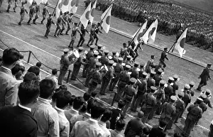 Chichibu: Parade of regional district delegations in Japan