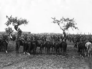 Climbed: Parade of the Reichswehr in Roemhild in Thuringia, aroun