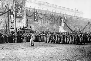 Intervention: Parade of troops on the Red Square, 1922