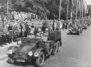 Moorweide: Parade of a unit in Hamburg, 1933