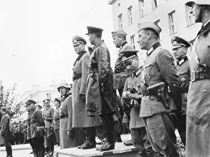Litovsk: Parade during the withdrawal of the Germans from Brest-Litov