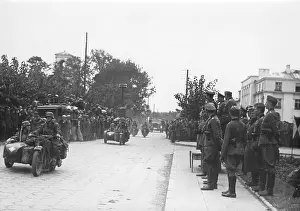 Litovsk: Parade during the withdrawal of the Germans from Brest-Litov