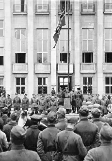 Litovsk: Parade at the withdrawal of the Germans from Brest-Litovsk