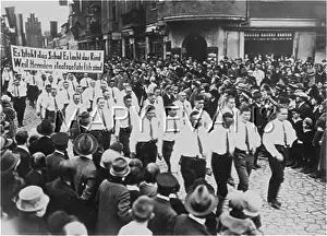 Banning: PARADING IN WHITE SHIRTS