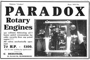 Paradox: Paradox Rotary Engines For Aeroplanes