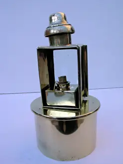 Paraffin: Paraffin lamp mounted on a 4 5 Howitzer shell case