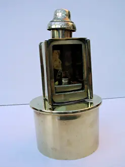 Paraffin: Paraffin lamp mounted on a 4 5 Howitzer shell case