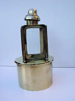 Paraffin: Paraffin lamp mounted on a 4 5 Howitzer shell case