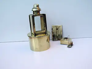 Paraffin: Paraffin lamp mounted on a 4 5 Howitzer shell case