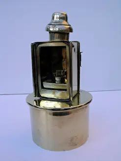 Paraffin: Paraffin lamp mounted on a 4 5 Howitzer shell case