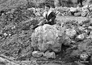 Boulder: A Paramoudra, Magheralin Quarry, Moira