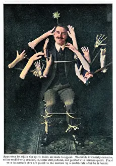 Exposes: Paranormal: William S. Marriott simulates spirit hands