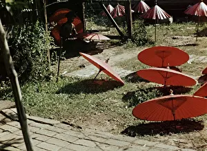 Basha: Parasol making - Rangoon