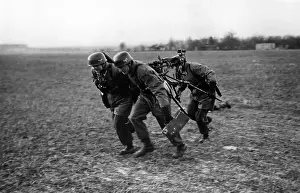 Paratroops: Paratroopers at a maneuver
