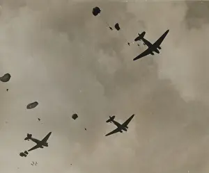 Relating: Paratroops landing on the outskirts of Arnhem