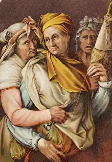 Uffizi: The three Parcae by Michelangelo