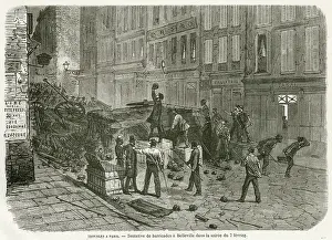 Erect: Paris Barricade during the riots of 1870